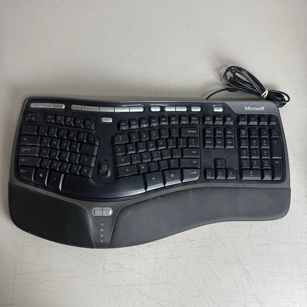 Microsoft Natural Ergonomic Keyboard 4000 v1.0 KU-0462 USB Wired Tested Works